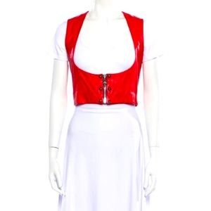 Chrome Hearts Genuine Leather Vest.. (Red)